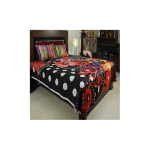 Multicolour Cotton King Size Bed Sheet JB01